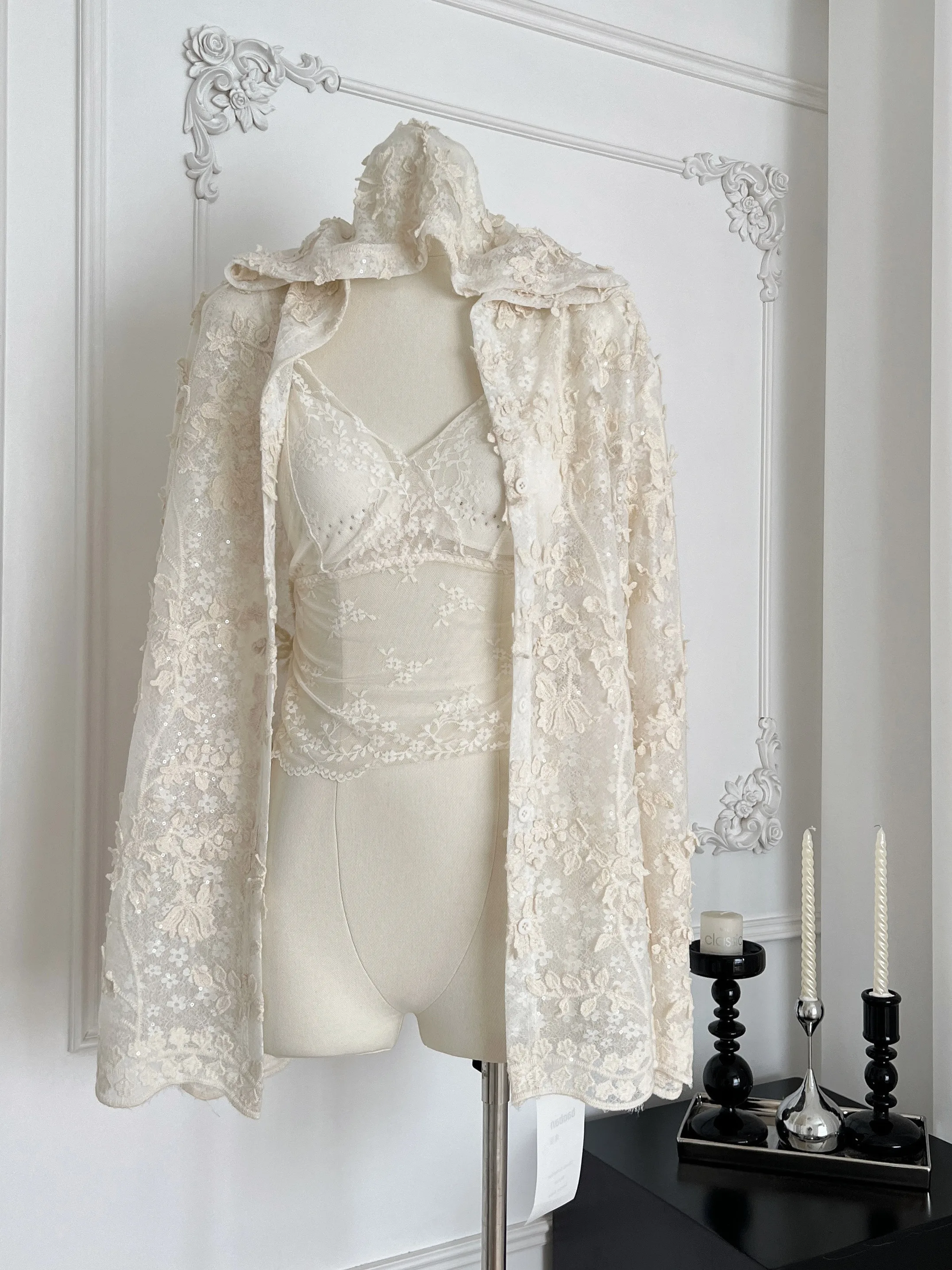 Lace Open Cardigan Hooded Outerwear Women's Design Sensation Loose Casual Aosphere Sunscreen Top Commute Sle Long Sve
Lace Open Cardigan Hooded Outerwear Women's Design Sensation Loose Casual Aosphere Sunscreen Top Commute Sle Long Sve