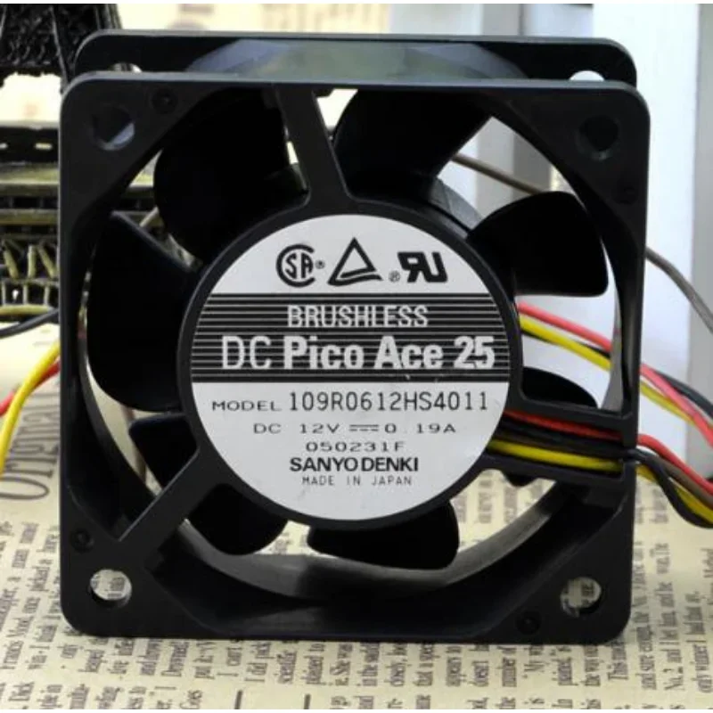 Original CPU Fan For SANYO 109R0612HS4011 12V 0.19A 3-wire Cooling Fan 6CM 6025 60*60*25mm
Original CPU Fan For SANYO 109R0612HS4011 12V 0.19A 3-wire Cooling Fan 6CM 6025 60*60*25mm