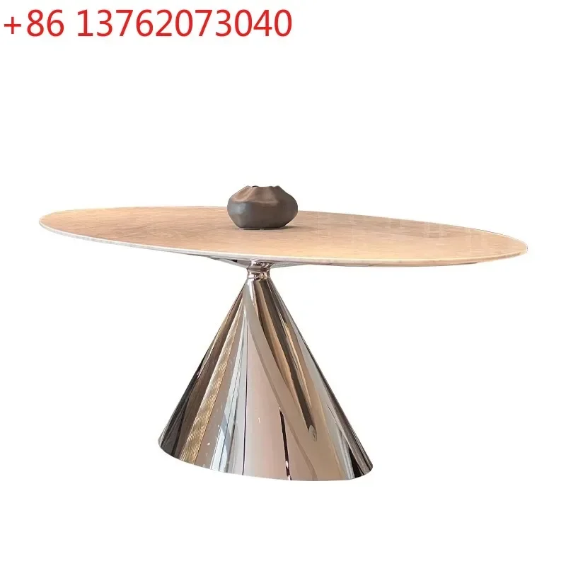 Italian minimalist flying saucer natural marble dining table imported luxury stone oval
Italian minimalist flying saucer natural marble dining table imported luxury stone oval