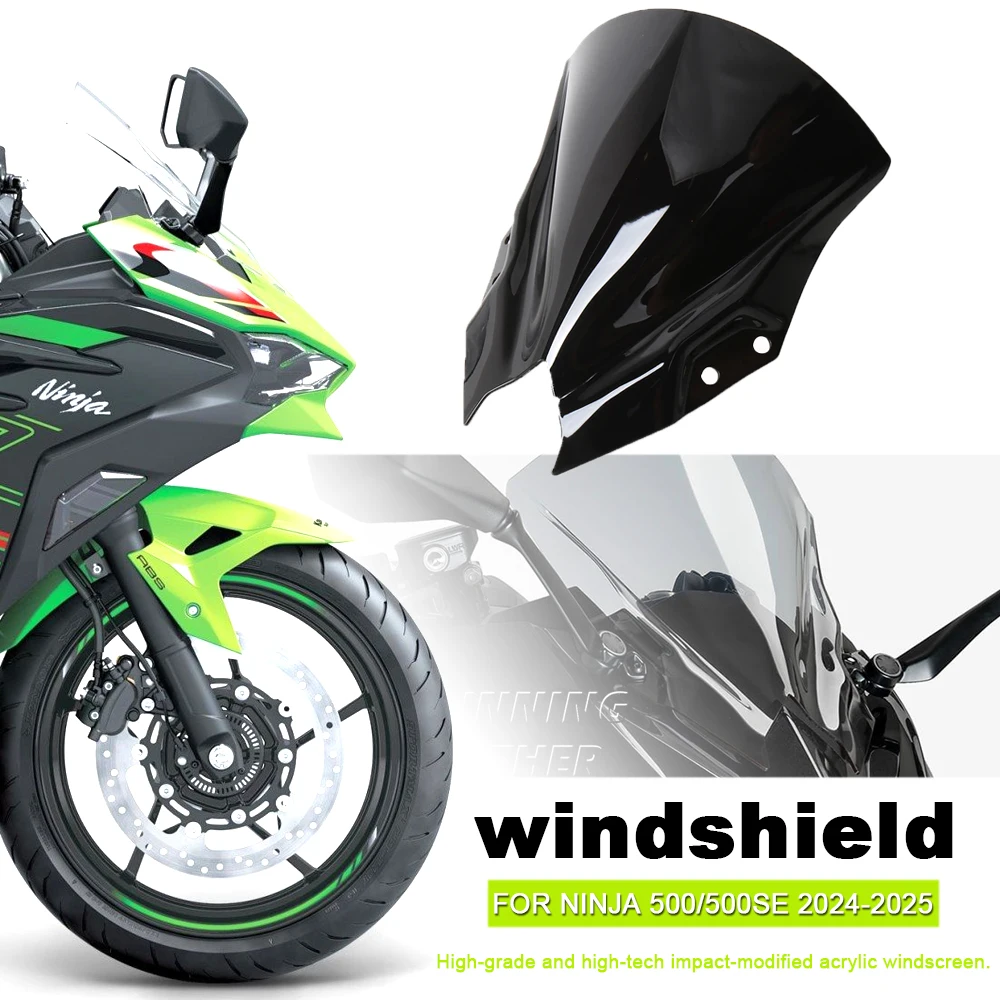 New Windscreen Windshield Wind Shield Screen Protector Motorcycle For Kawasaki Ninja 500 Ninja500 NINJA 500 SE 2024 2025
New Windscreen Windshield Wind Shield Screen Protector Motorcycle For Kawasaki Ninja 500 Ninja500 NINJA 500 SE 2024 2025