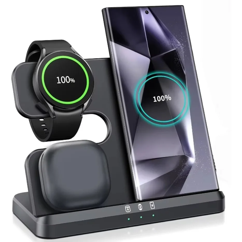 3 In 1 Wireless Charger Stand Super Fast Charging Station For Samsung Z Fold 5 4 3 S24 S23 Galaxy Watch 2-9 Active 2 Earbuds Pro
3 In 1 Wireless Charger Stand Super Fast Charging Station For Samsung Z Fold 5 4 3 S24 S23 Galaxy Watch 2-9 Active 2 Earbuds Pro