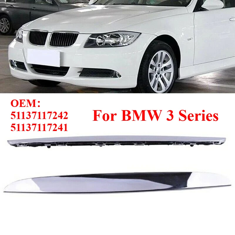 For BMW 3 Series E90 E91 2006-2008 Chrome ABS Front Bumper Above Kidney Grille Hood Cover Trim OEM:51137117241 51137117242
For BMW 3 Series E90 E91 2006-2008 Chrome ABS Front Bumper Above Kidney Grille Hood Cover Trim OEM:51137117241 51137117242
