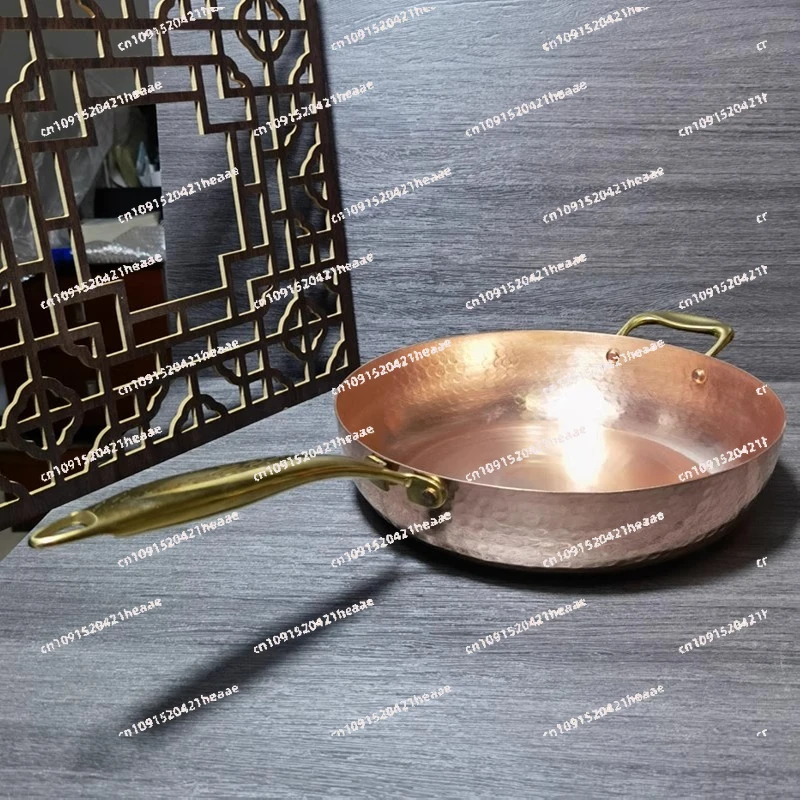 Suitable for thickened pure copper western steak frying pan French copper frying pan can be customized flat bottom copper pan
Suitable for thickened pure copper western steak frying pan French copper frying pan can be customized flat bottom copper pan