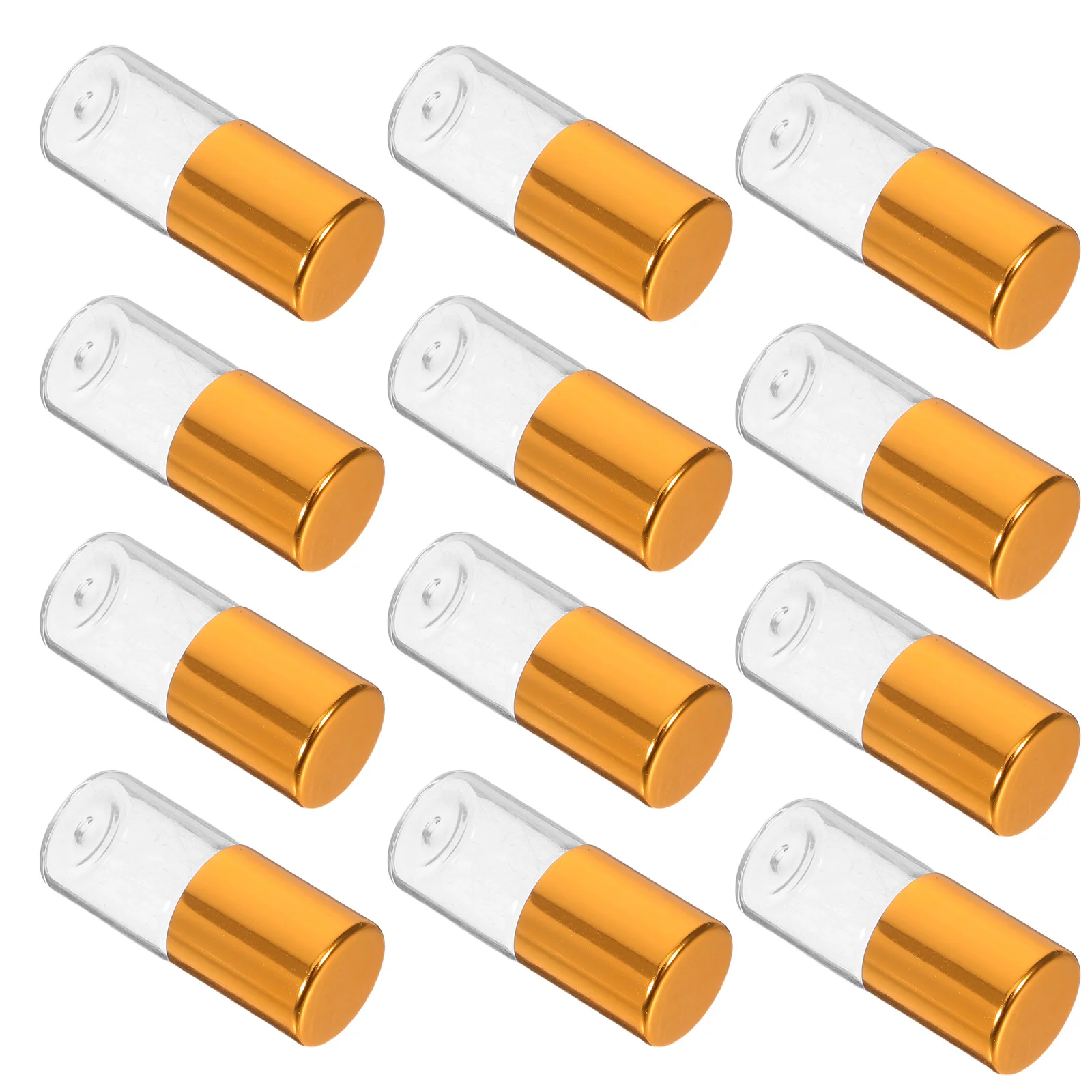 12Pcs Essential Oil Glass Roller Bottles 2ml Clear Refillable Travel Perfume Containers Gold Cap Portable Aromatherapy
12Pcs Essential Oil Glass Roller Bottles 2ml Clear Refillable Travel Perfume Containers Gold Cap Portable Aromatherapy