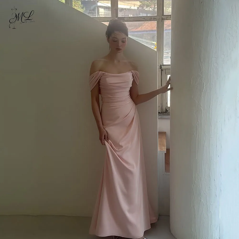 ML Elegant Off the Shoulder Korea Evening Dresses Pleat Customised Photo shoot Soft Satin Floor Length Wedding Dress 웨딩드레
ML Elegant Off the Shoulder Korea Evening Dresses Pleat Customised Photo shoot Soft Satin Floor Length Wedding Dress 웨딩드레
