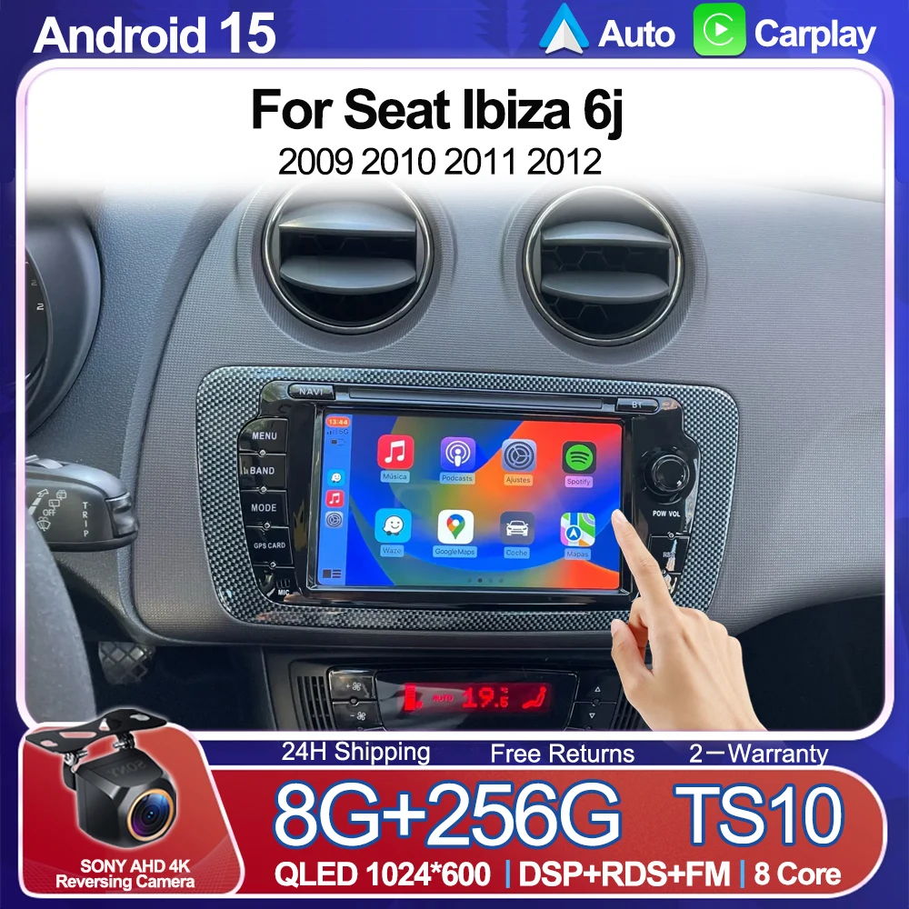 7" Head Unit Stereo For Seat Ibiza 6j 2009 2010 2011 2012 Wireless CarPlay Android Auto Car Radio 5G WiFi Multimedia GPS Navigat
7" Head Unit Stereo For Seat Ibiza 6j 2009 2010 2011 2012 Wireless CarPlay Android Auto Car Radio 5G WiFi Multimedia GPS Navigat