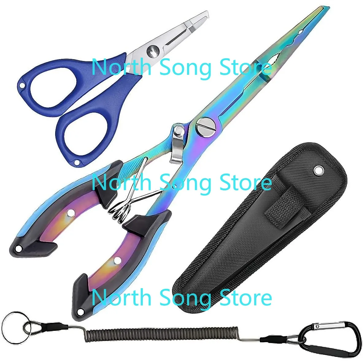 Плоскогубцы для рыболовных игл, набор плоскогубцев и ножниц из нержавеющей стали со шнурком-футляром, съемником крючка, разделенным кольцом, свинцом для резки лески
Плоскогубцы для рыболовных игл, набор плоскогубцев и ножниц из нержавеющей стали со шнурком-футляром, съемником крючка, разделенным кольцом, свинцом для резки лески