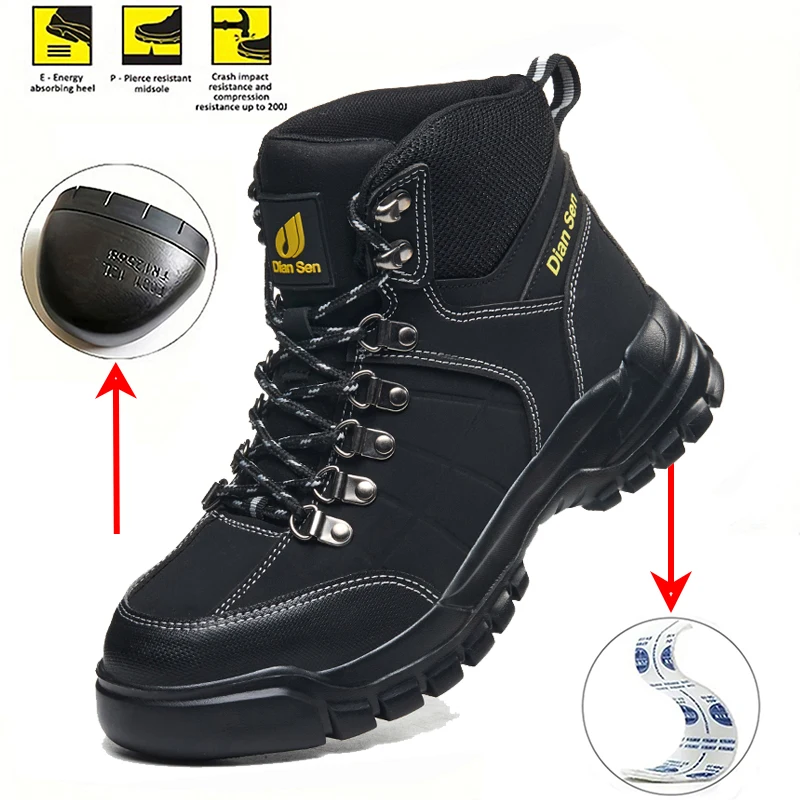Safety Shoes for Men Anti-Smash Puncture-Proof Industrial Work Boots Anti-Slip Wear-Resistant Hiking Protective Sneakers Breatha
Safety Shoes for Men Anti-Smash Puncture-Proof Industrial Work Boots Anti-Slip Wear-Resistant Hiking Protective Sneakers Breatha