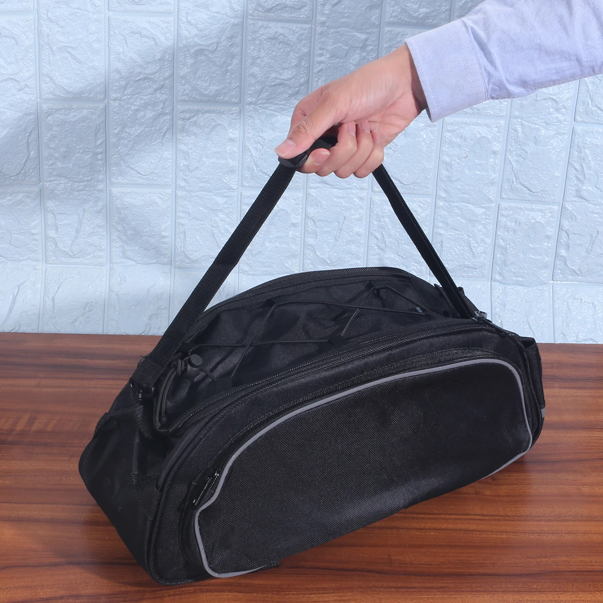 Bike Saddle Bag Rear Rack Pannier Multifunctional Storage Elastic Rope Shock Proof Reflective Strap Cycling Safety Accessories
Bike Saddle Bag Rear Rack Pannier Multifunctional Storage Elastic Rope Shock Proof Reflective Strap Cycling Safety Accessories