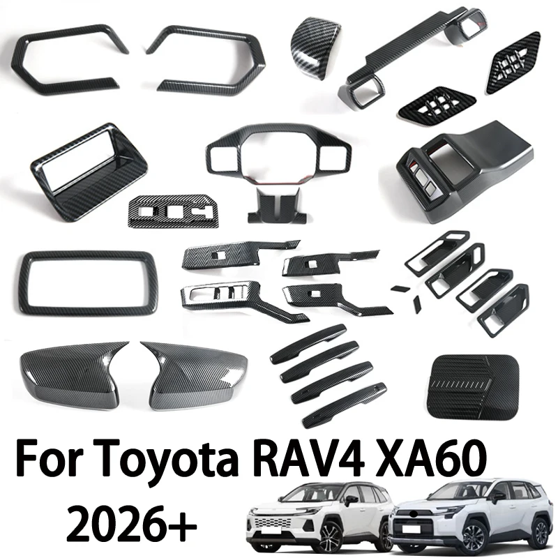 Fit For Toyota RAV4 XA60 Wildlander 2026 Carbon Fiber Texture Window Lift Switch Frame Air Vent Cover Decoration Decal Cover
Fit For Toyota RAV4 XA60 Wildlander 2026 Carbon Fiber Texture Window Lift Switch Frame Air Vent Cover Decoration Decal Cover