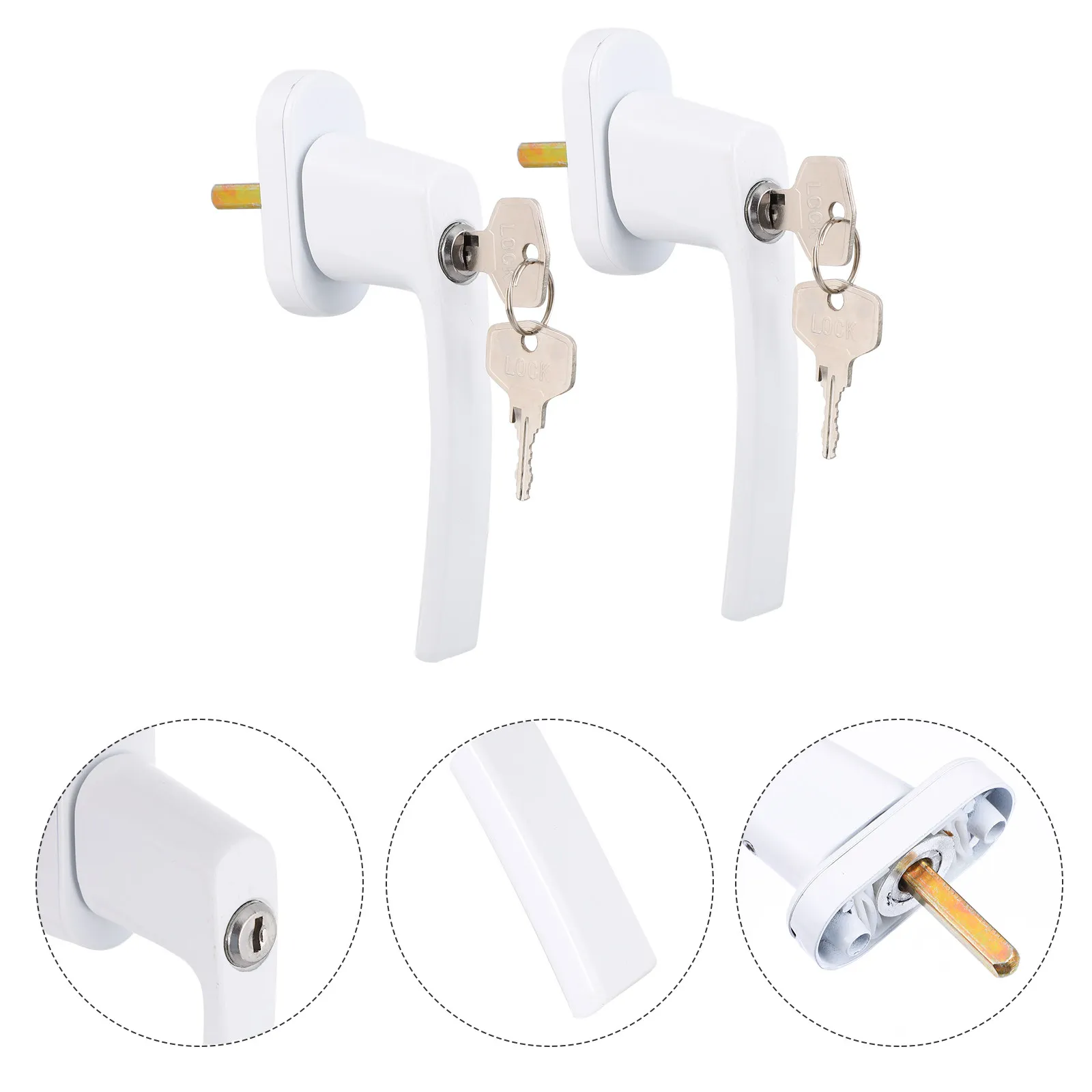 2Sets Premium Zinc Alloy Casement Window Handle with Lock Heat Resistant Corrosion Resistant Thick Base Easy Install Metal
2Sets Premium Zinc Alloy Casement Window Handle with Lock Heat Resistant Corrosion Resistant Thick Base Easy Install Metal