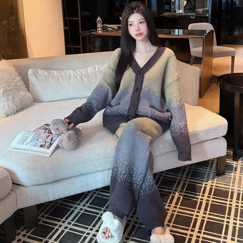 Pajama Set Girl Winter Homewear Fluffy Pajamas Set for Women Winter Warm Fleece Loungewear Two Piece Set Elegant Cute Sleepwear
Pajama Set Girl Winter Homewear Fluffy Pajamas Set for Women Winter Warm Fleece Loungewear Two Piece Set Elegant Cute Sleepwear