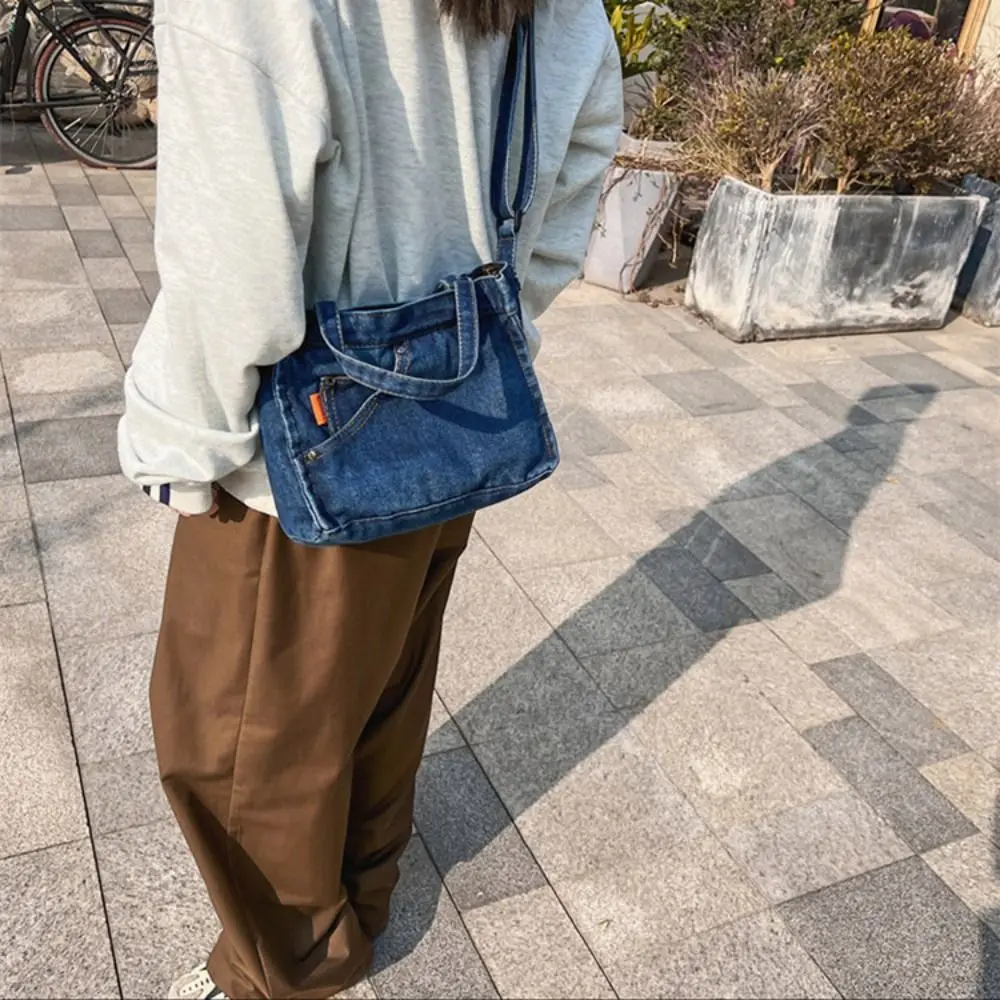 Модная джинсовая сумка через плечо большой емкости, простая холщовая сумка-тоут, маленькая квадратная сумка, тканевая сумка на плечо для девочек
Модная джинсовая сумка через плечо большой емкости, простая холщовая сумка-тоут, маленькая квадратная сумка, тканевая сумка на плечо для девочек