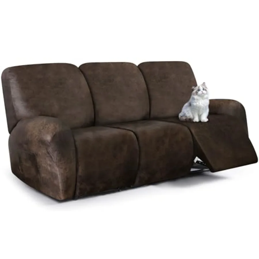 Leather Look Recliner Couch Cover, 8-Pieces Stretch Recliner Sofa Covers, Soft Reclining Slipcover, Washable Furniture Protecto
Leather Look Recliner Couch Cover, 8-Pieces Stretch Recliner Sofa Covers, Soft Reclining Slipcover, Washable Furniture Protecto