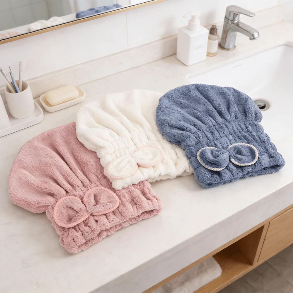 Microfiber Hair Drying Caps with Bow-Knot Women Elastic Hair Drying Towels Head Wrap Cap, Absorbent Fast Drying Hair Turban
Microfiber Hair Drying Caps with Bow-Knot Women Elastic Hair Drying Towels Head Wrap Cap, Absorbent Fast Drying Hair Turban