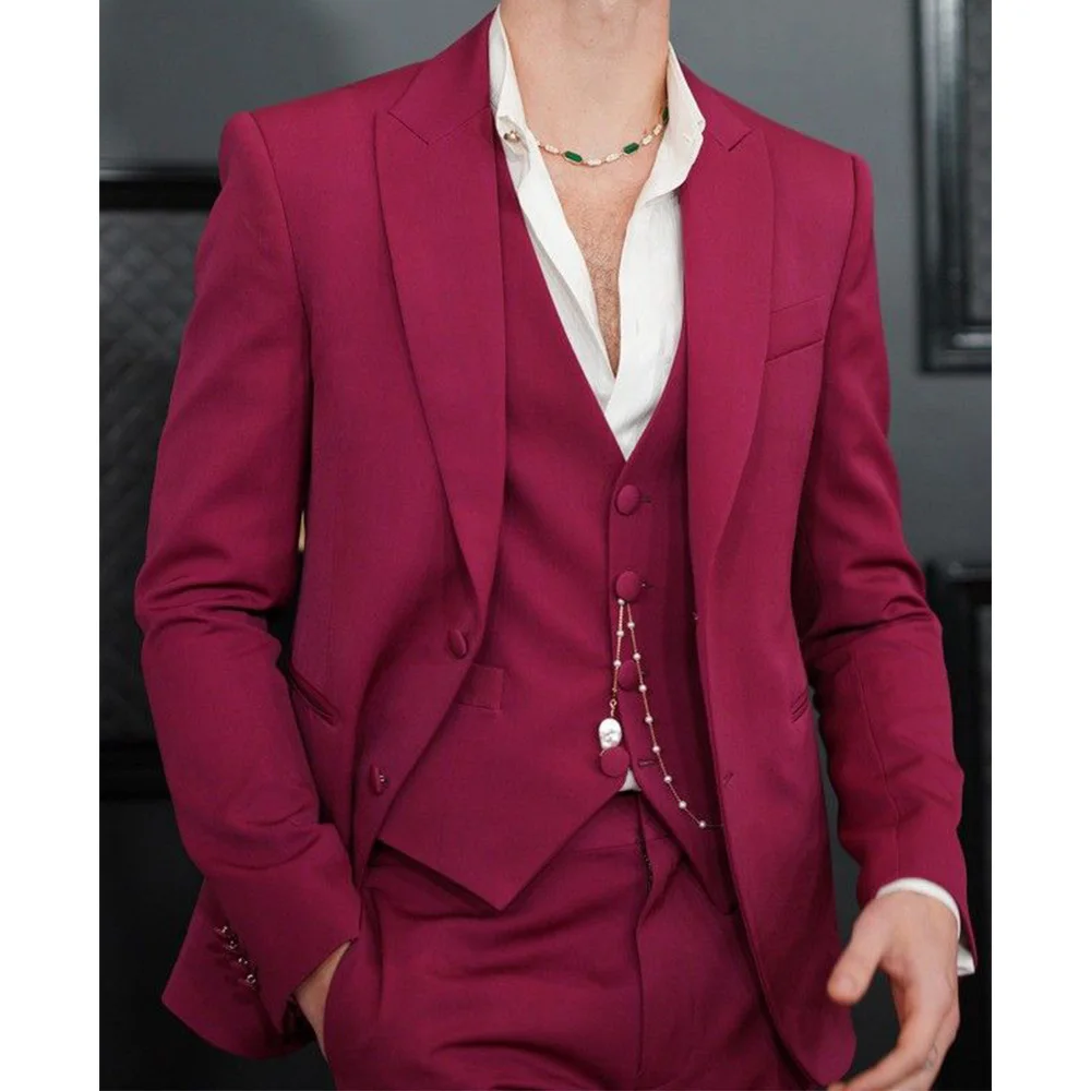 Men Suit 3 Piece Set Single Breasted Notch Lapel Slim Fit Comfortable Business Suit Elegant Formal Wear Stylish Casual Blazer Pa
Men Suit 3 Piece Set Single Breasted Notch Lapel Slim Fit Comfortable Business Suit Elegant Formal Wear Stylish Casual Blazer Pa