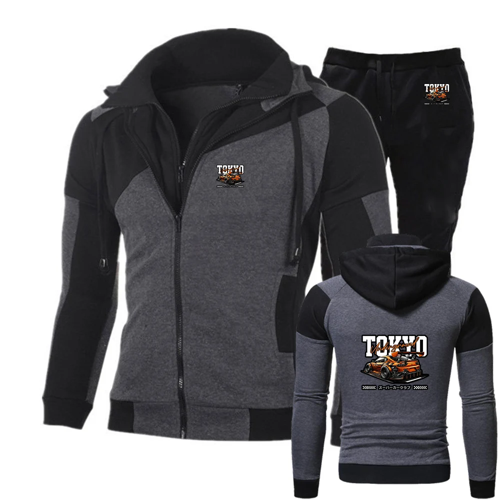 2025: мужская весенне-осенняя спортивная машина с буквенным принтом, новая толстовка с карманом на молнии и диагональным принтом + повседневный брючный костюм
2025: мужская весенне-осенняя спортивная машина с буквенным принтом, новая толстовка с карманом на молнии и диагональным принтом + повседневный брючный костюм