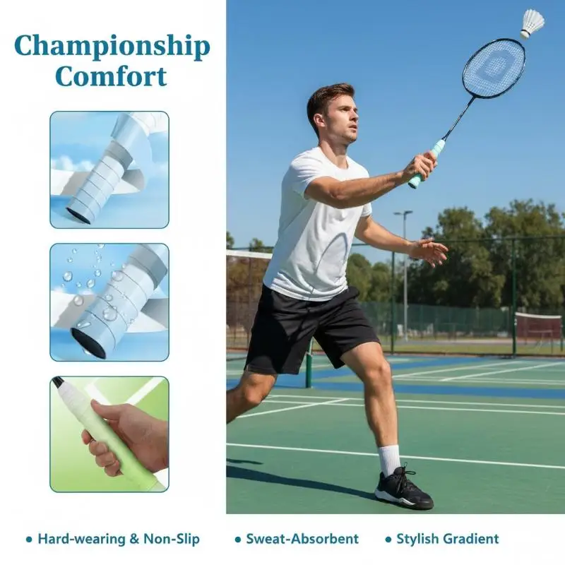Tennis Racket Overgrip Tape 10 20Pcs Non Slip Absorbent Sweat Band PU Grip for Badminton Racquet Comfort Handle Replacement
Tennis Racket Overgrip Tape 10 20Pcs Non Slip Absorbent Sweat Band PU Grip for Badminton Racquet Comfort Handle Replacement