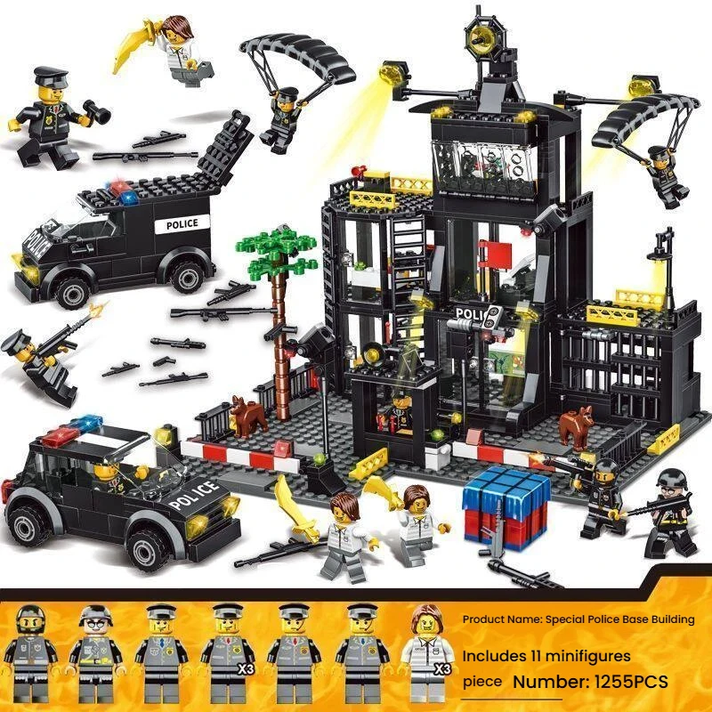 SWAT Police Station Building Blocks City Military SWAT Military Building Blocks City Model Set Kids DIY Toy Gift
SWAT Police Station Building Blocks City Military SWAT Military Building Blocks City Model Set Kids DIY Toy Gift