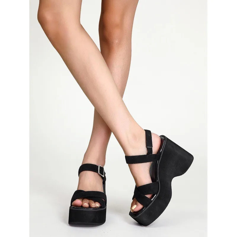 Fashion Women's Sandals 2026Summer Black High Heel Sandals New Women Shoes High Heels Designer Platform Sandals Zapatos De Mujer
Fashion Women's Sandals 2026Summer Black High Heel Sandals New Women Shoes High Heels Designer Platform Sandals Zapatos De Mujer