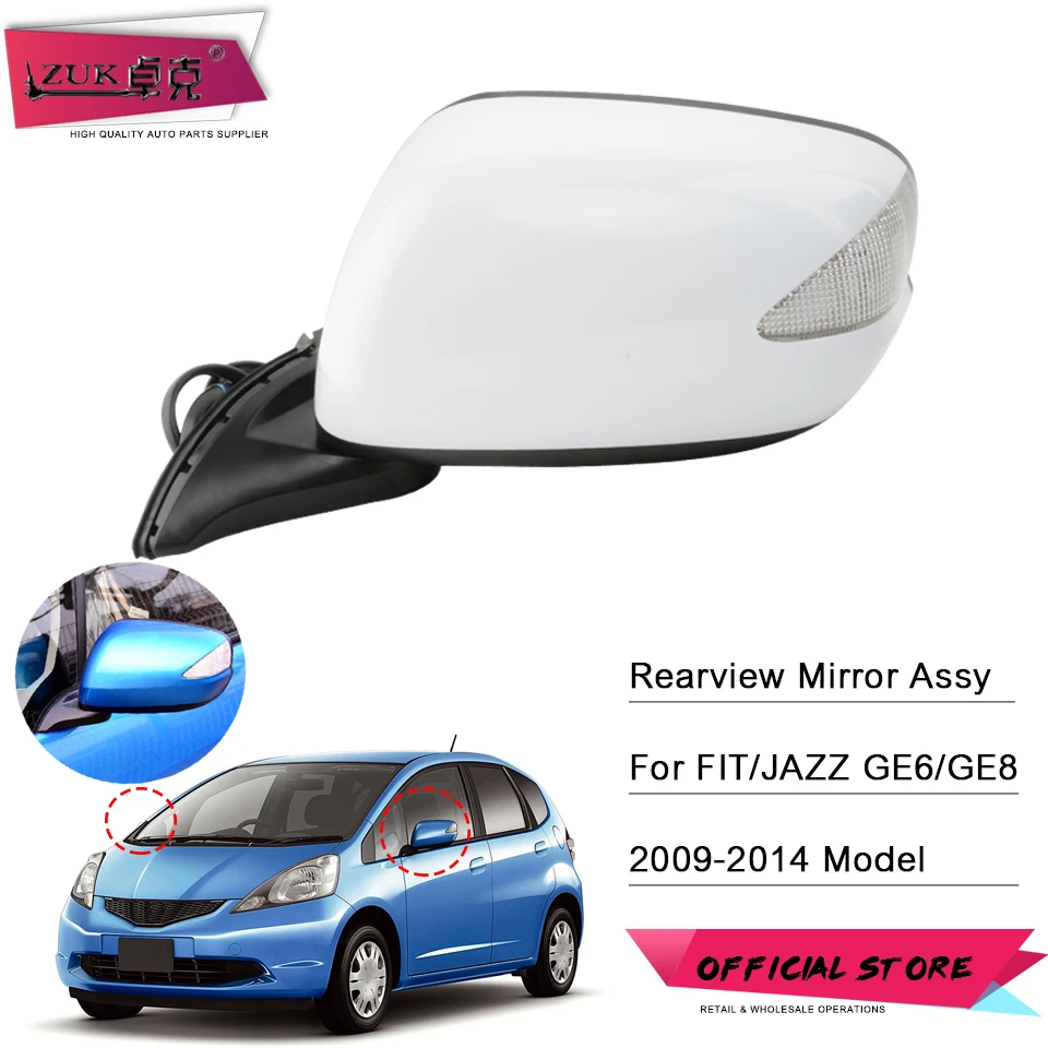 ZUK автомобильное наружное зеркало заднего вида в сборе для HONDA FIT JAZZ GE6 GE8 2009-2014 7-контакты с электрической складной светодиодной подсветкой
ZUK автомобильное наружное зеркало заднего вида в сборе для HONDA FIT JAZZ GE6 GE8 2009-2014 7-контакты с электрической складной светодиодной подсветкой