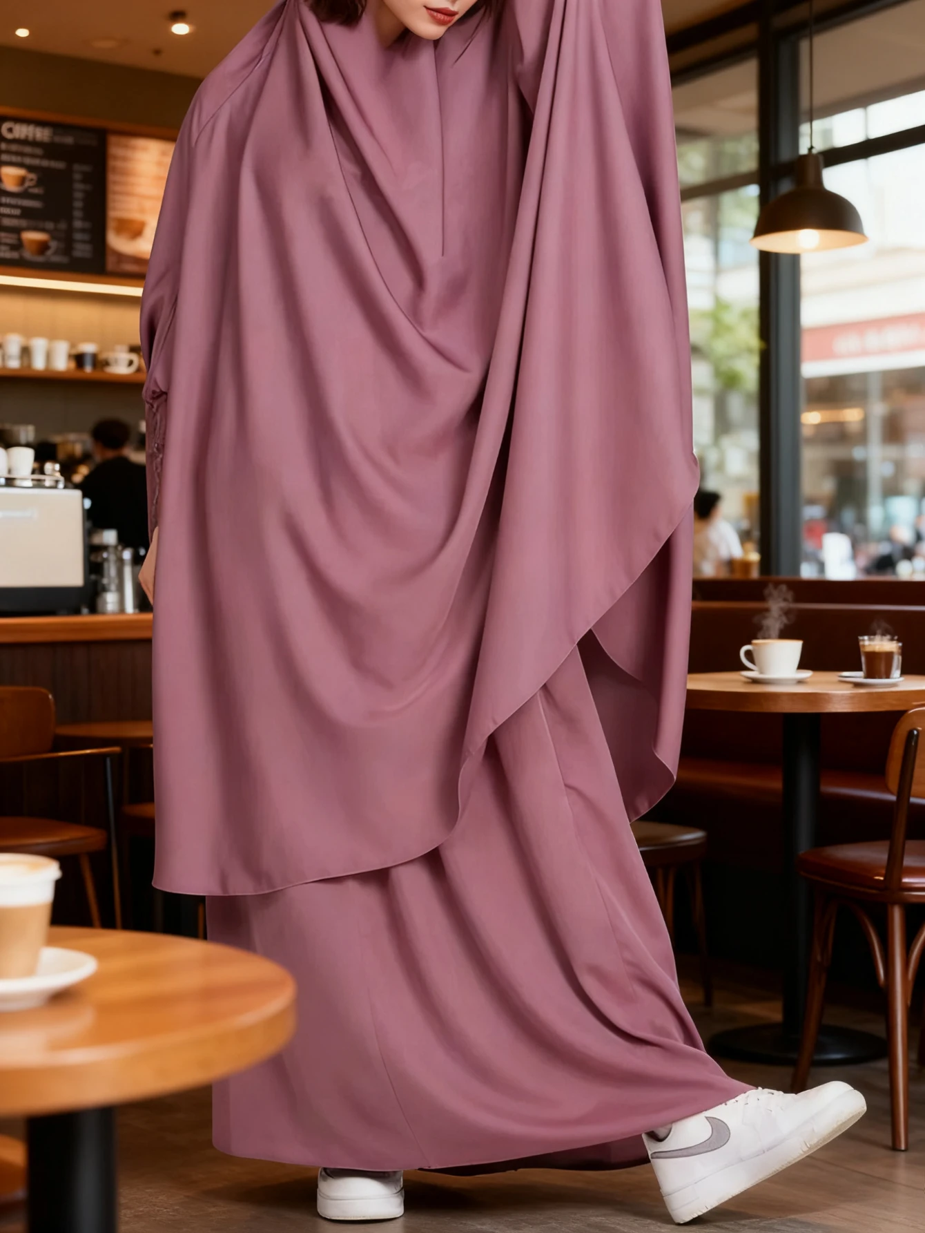 Женские комплекты джилбаб из 2 предметов, длинная юбка Химар, комплекты хиджаба, платье Ид, мусульманская молитвенная одежда, Абая, платье с капюшоном для Рамадана, исламский никаб
Женские комплекты джилбаб из 2 предметов, длинная юбка Химар, комплекты хиджаба, платье Ид, мусульманская молитвенная одежда, Абая, платье с капюшоном для Рамадана, исламский никаб