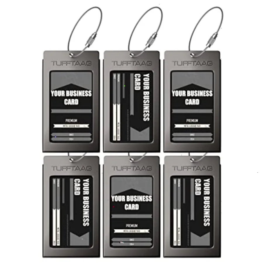 Luggage Tags Business Card Holder by TUFFTAAG - Durable Travel ID Bag Tag in Multiple Color Options, Perfect for Suitcases, Bac
Luggage Tags Business Card Holder by TUFFTAAG - Durable Travel ID Bag Tag in Multiple Color Options, Perfect for Suitcases, Bac