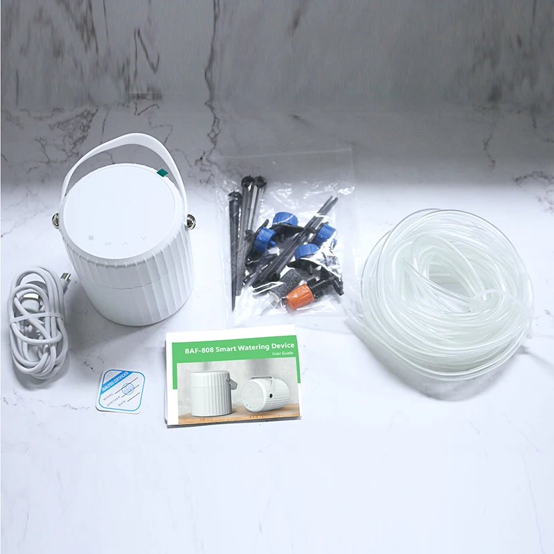 Becasmart BAF-808 Tuya WiFi Умная система капельного полива с датчиком влажности и графическим дизайном для растений
Becasmart BAF-808 Tuya WiFi Умная система капельного полива с датчиком влажности и графическим дизайном для растений