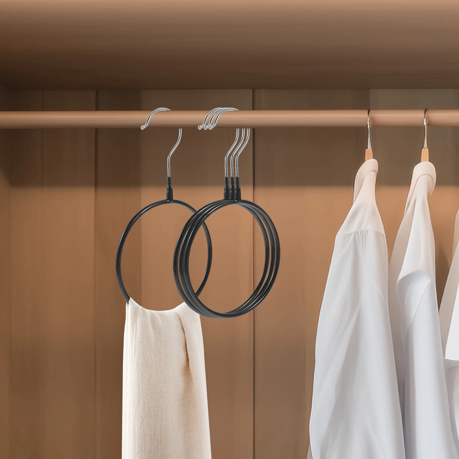 Scarf Rack Stand Non-slip Hanger Clothing Hangers Belt Holder for Closet Coat Black Stainless Steel
Scarf Rack Stand Non-slip Hanger Clothing Hangers Belt Holder for Closet Coat Black Stainless Steel