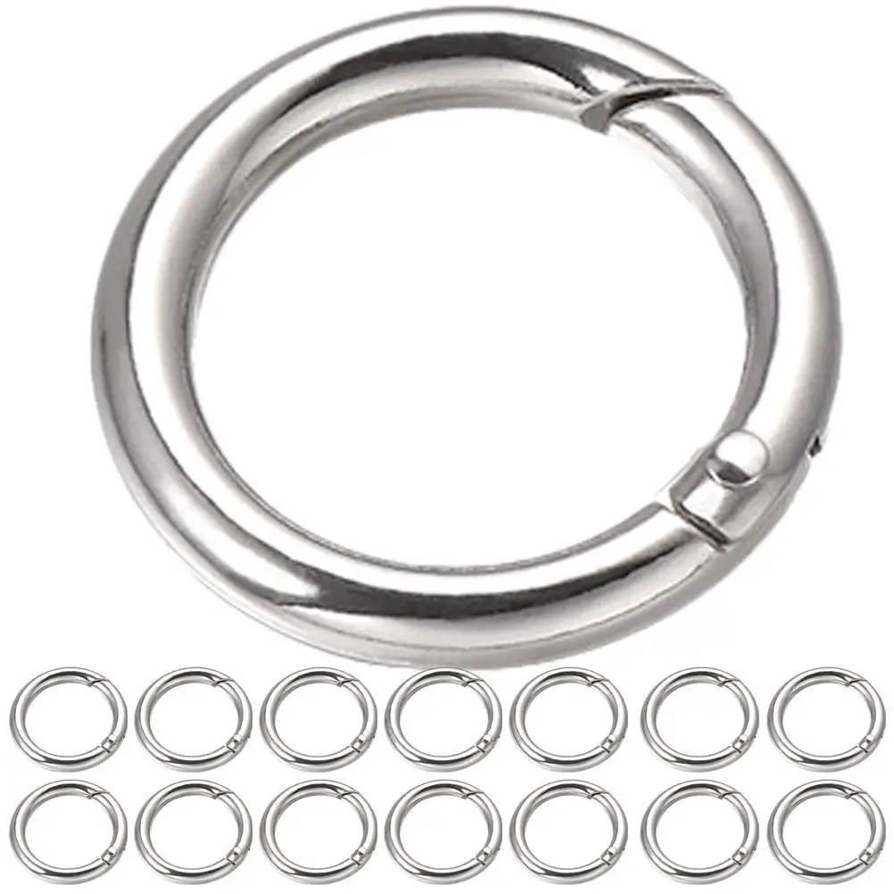 15 Pcs Rings Key Buckle Keychain Clasp The Circle Spring Hook Silver Keyring Jump Jewelry
15 Pcs Rings Key Buckle Keychain Clasp The Circle Spring Hook Silver Keyring Jump Jewelry