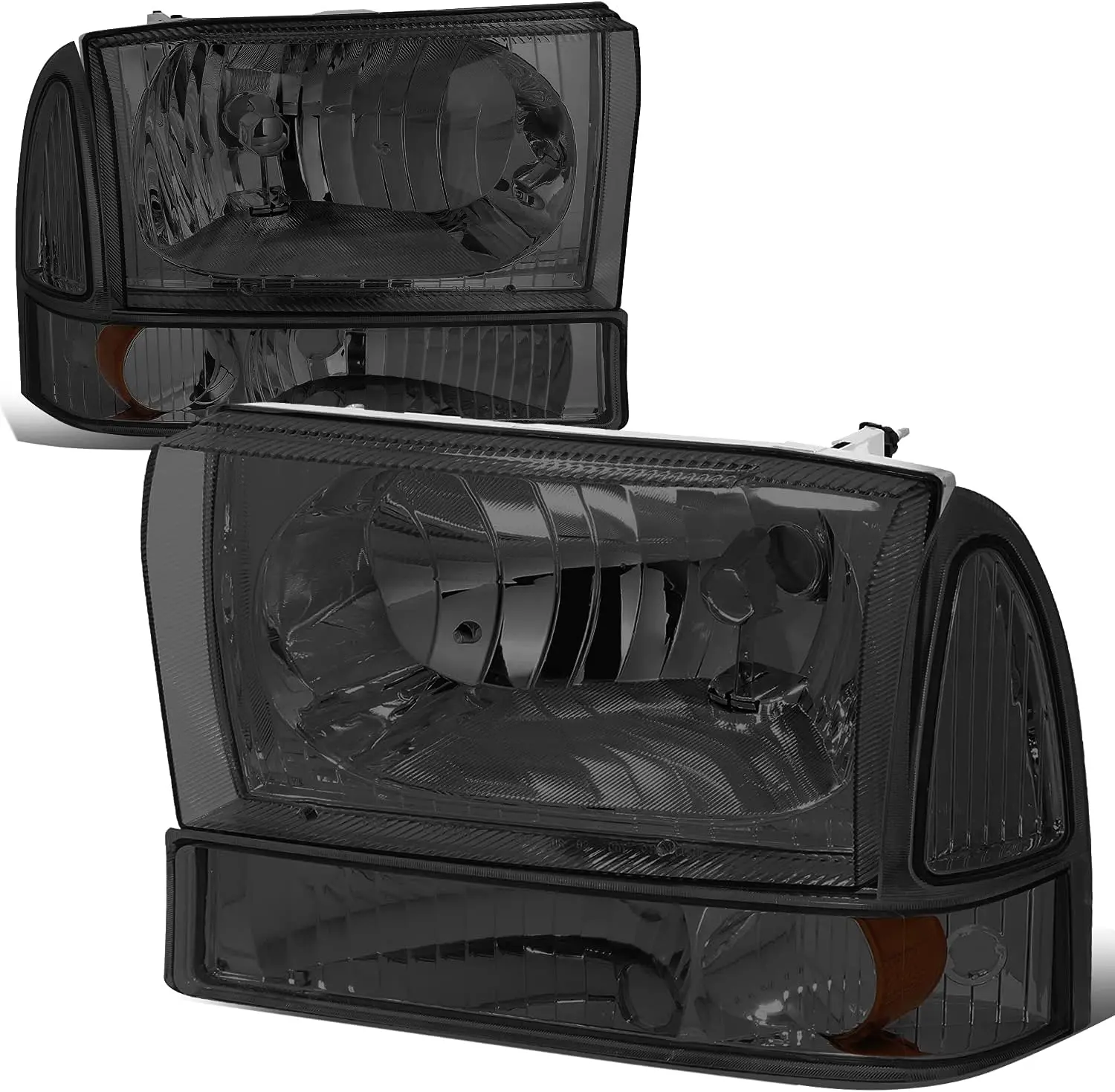 Headlights Assembly Compatible with 1999-2004 Ford F-250 F-350 F-450 F-550 Super Duty Excusion, 4Pcs Halogen Headlamps Replaceme
Headlights Assembly Compatible with 1999-2004 Ford F-250 F-350 F-450 F-550 Super Duty Excusion, 4Pcs Halogen Headlamps Replaceme