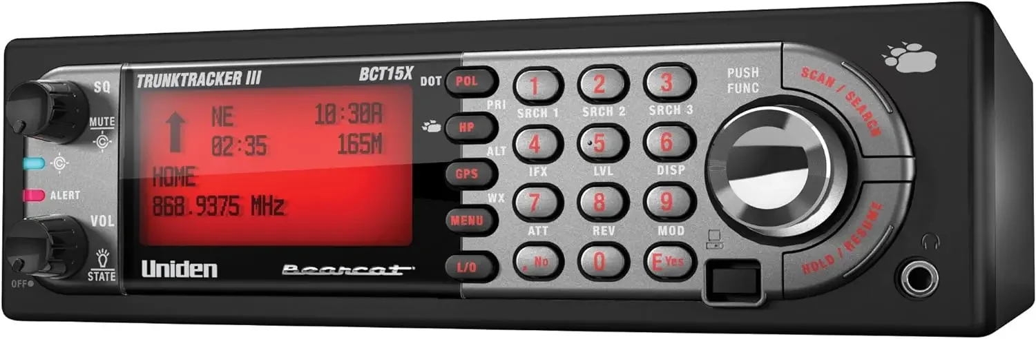 BearTracker Scanner (BCT15X) with 9,000 Channels, TrunkTracker III Technology, Base/Mobile Design,
BearTracker Scanner (BCT15X) with 9,000 Channels, TrunkTracker III Technology, Base/Mobile Design,
