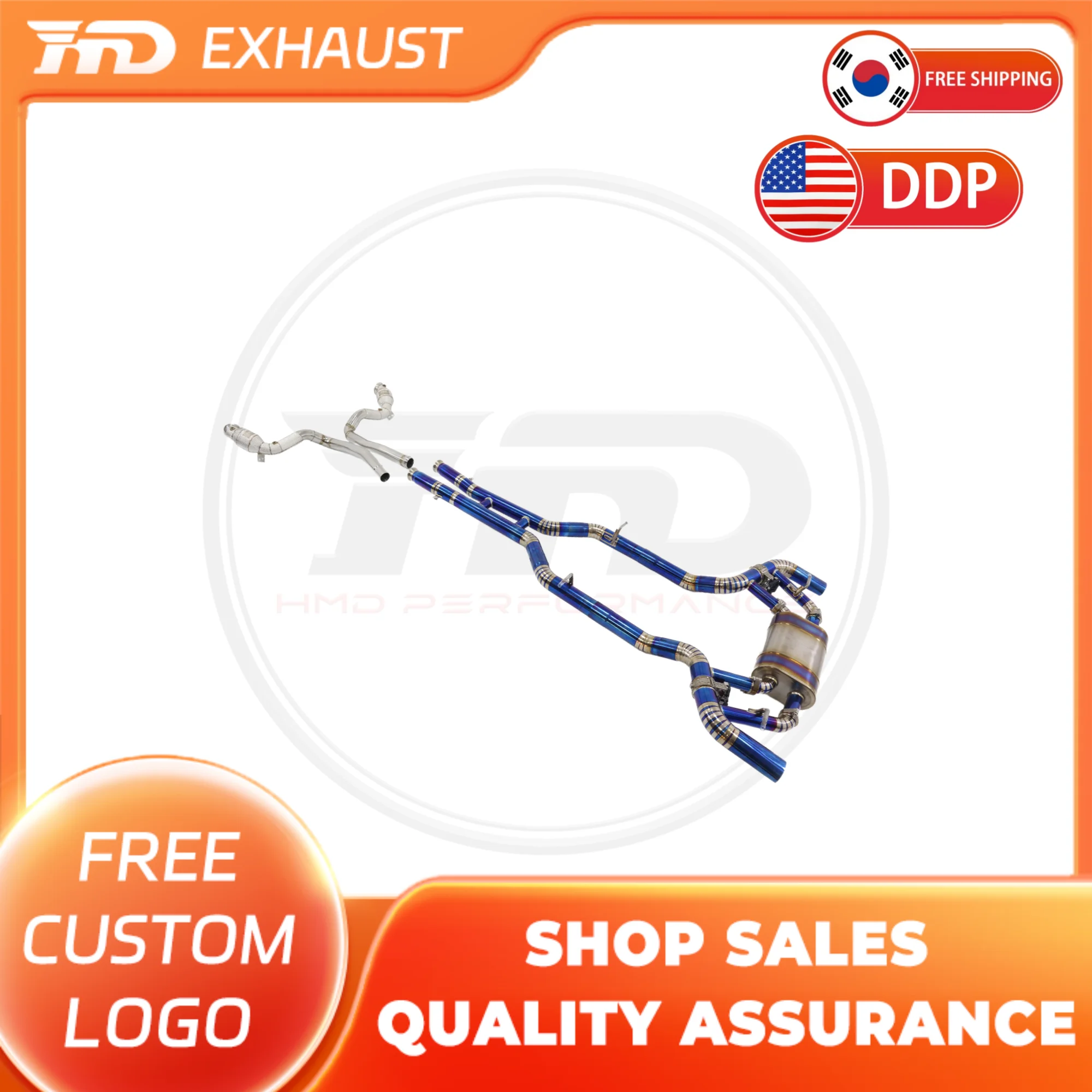 HMD Hot sale Titanium Exhaust System Performance full Catback exhaust for Mercedes Benz AMG GT GTC GTS GTR Muffler With Valves
HMD Hot sale Titanium Exhaust System Performance full Catback exhaust for Mercedes Benz AMG GT GTC GTS GTR Muffler With Valves