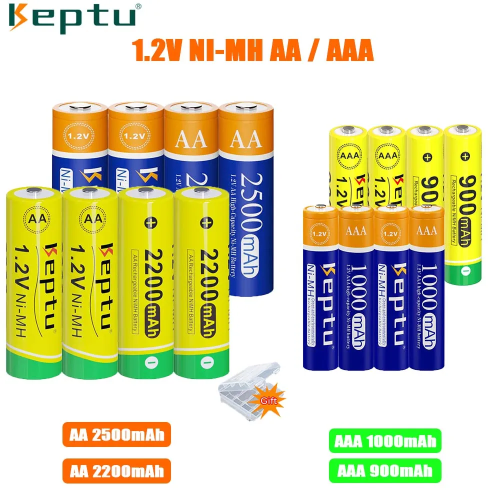 AA / AAA rechargeable battery NIMH 1.2V AAA battery rechargeable AA batteries 1.2V AA / AAA Batteries for Toys Mouse Camera
AA / AAA rechargeable battery NIMH 1.2V AAA battery rechargeable AA batteries 1.2V AA / AAA Batteries for Toys Mouse Camera