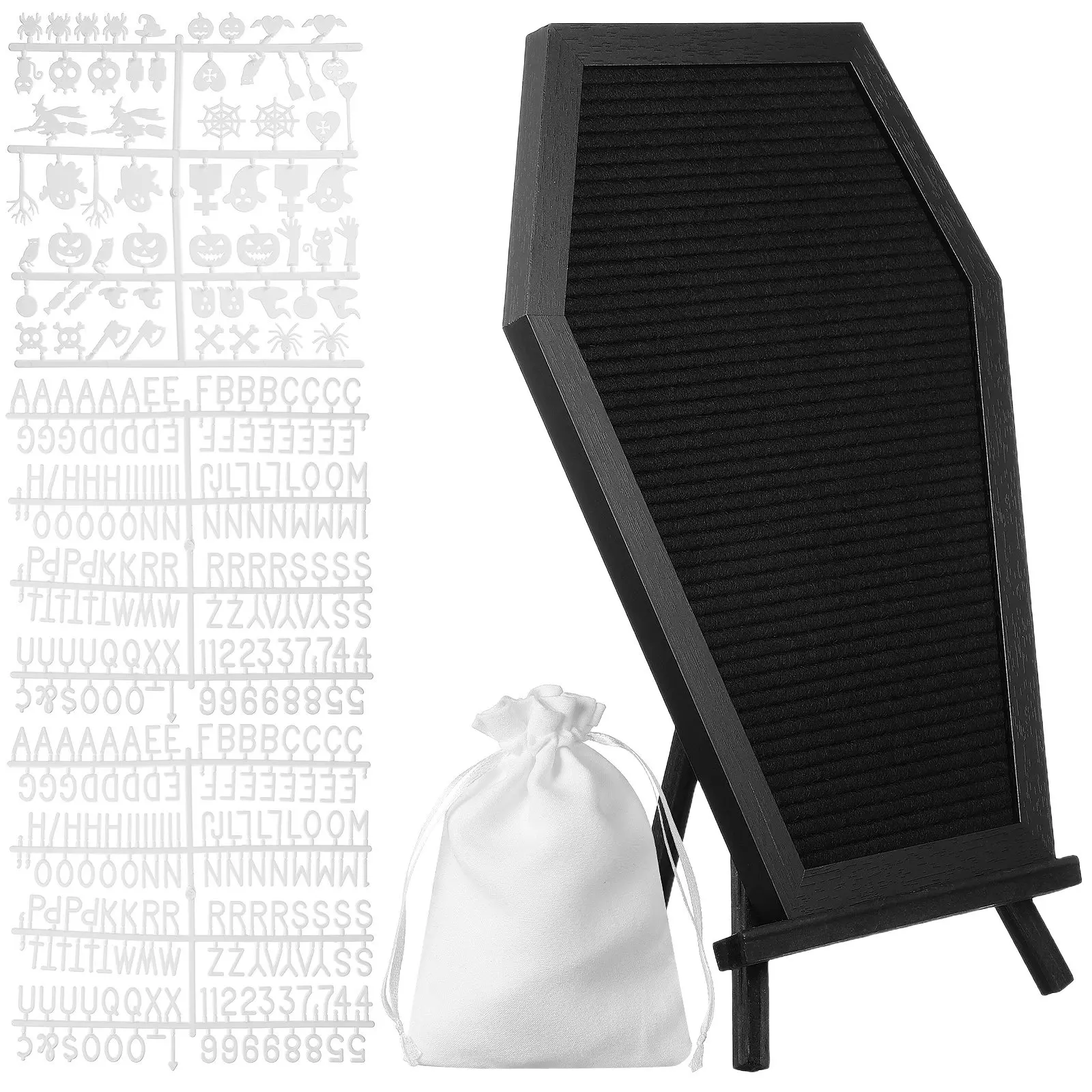1Set Letter Board Sign Halloween Decorations Coffin Shaped Message Board with Letters Set for DIY Messages Home Party Use
1Set Letter Board Sign Halloween Decorations Coffin Shaped Message Board with Letters Set for DIY Messages Home Party Use
