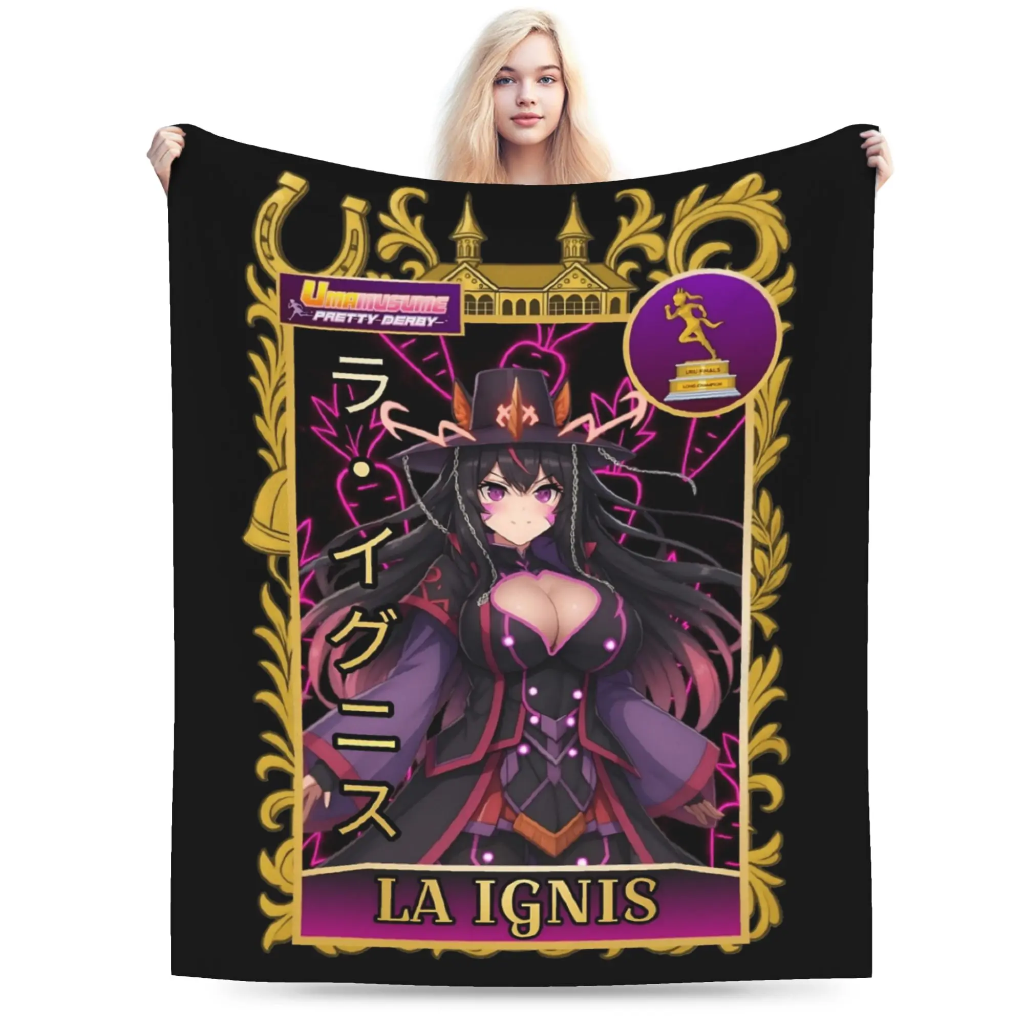 La Ignis Uma Musume Anime Blankets Flannel Spring/Autumn Breathable Super Warm Throw Blanket for Bedding Couch Bedspread
La Ignis Uma Musume Anime Blankets Flannel Spring/Autumn Breathable Super Warm Throw Blanket for Bedding Couch Bedspread