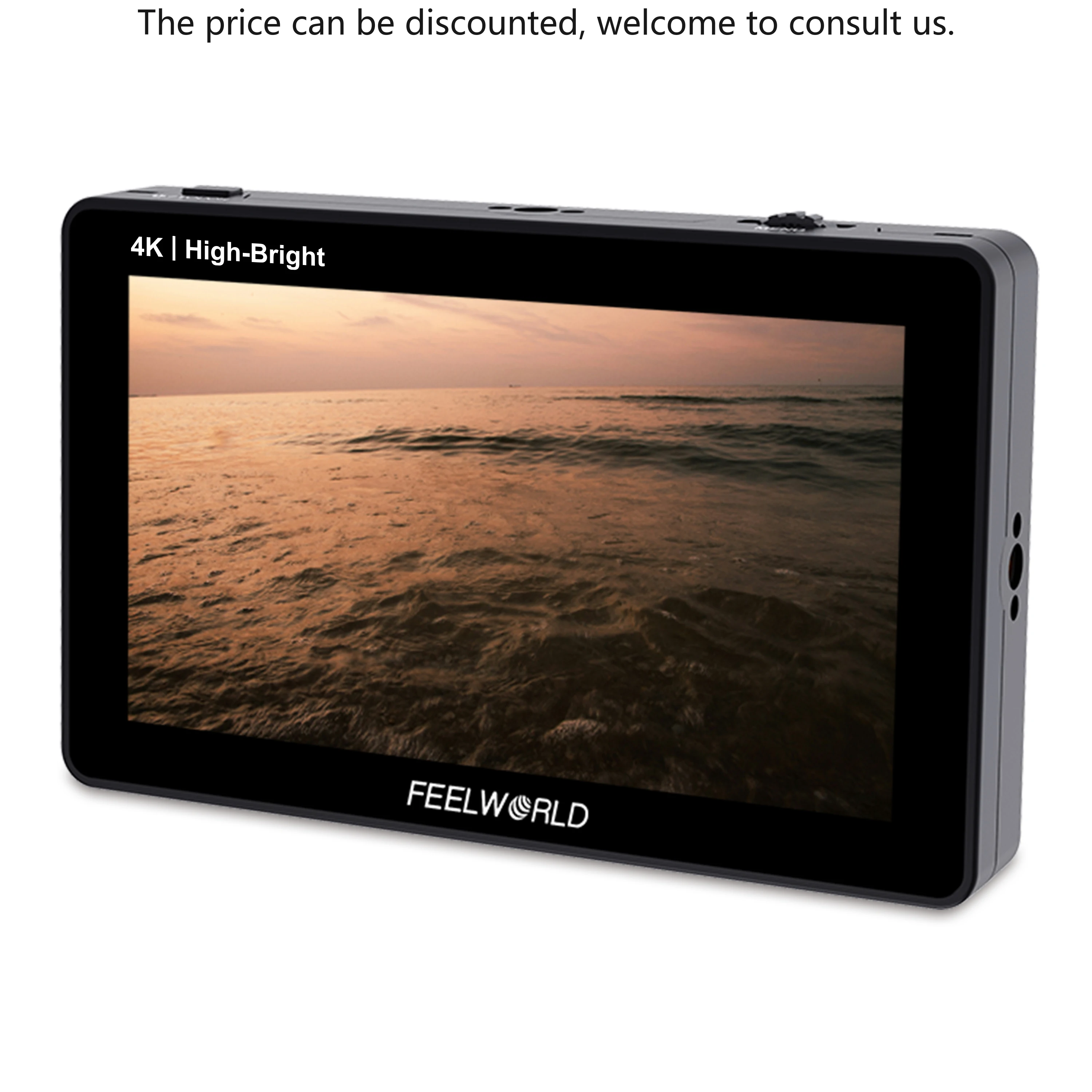 FEELWORLD F6 PLUSX 5.5" 1600nit Touch Screen DSLR Camera Field Monitor, IPS FHD 1920x1080, 4K HDMI I/O, Factory Direct OEM
FEELWORLD F6 PLUSX 5.5" 1600nit Touch Screen DSLR Camera Field Monitor, IPS FHD 1920x1080, 4K HDMI I/O, Factory Direct OEM