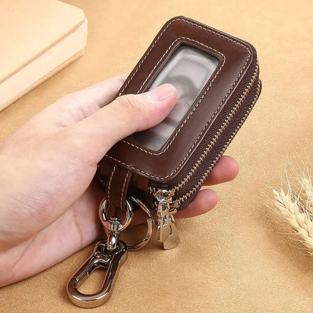 Универсальный двухслойный чехол для ключей на молнии, мини-сумка для хранения, чехол для автомобильных ключей, портативный органайзер для ключей из искусственной кожи, ежедневный чехол 
Универсальный двухслойный чехол для ключей на молнии, мини-сумка для хранения, чехол для автомобильных ключей, портативный органайзер для ключей из искусственной кожи, ежедневный чехол