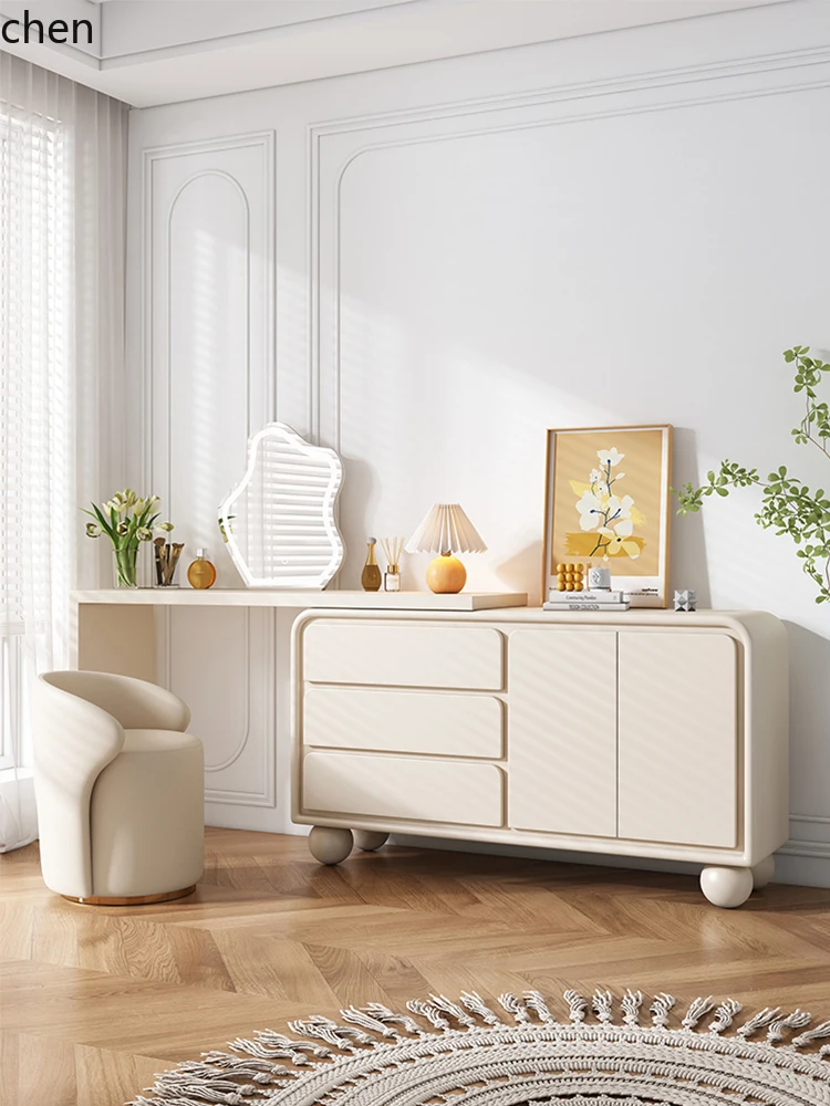 solid wood dresser chest cabinet integrated simple modern home makeup table bedroom storage cabinet paint desk
solid wood dresser chest cabinet integrated simple modern home makeup table bedroom storage cabinet paint desk
