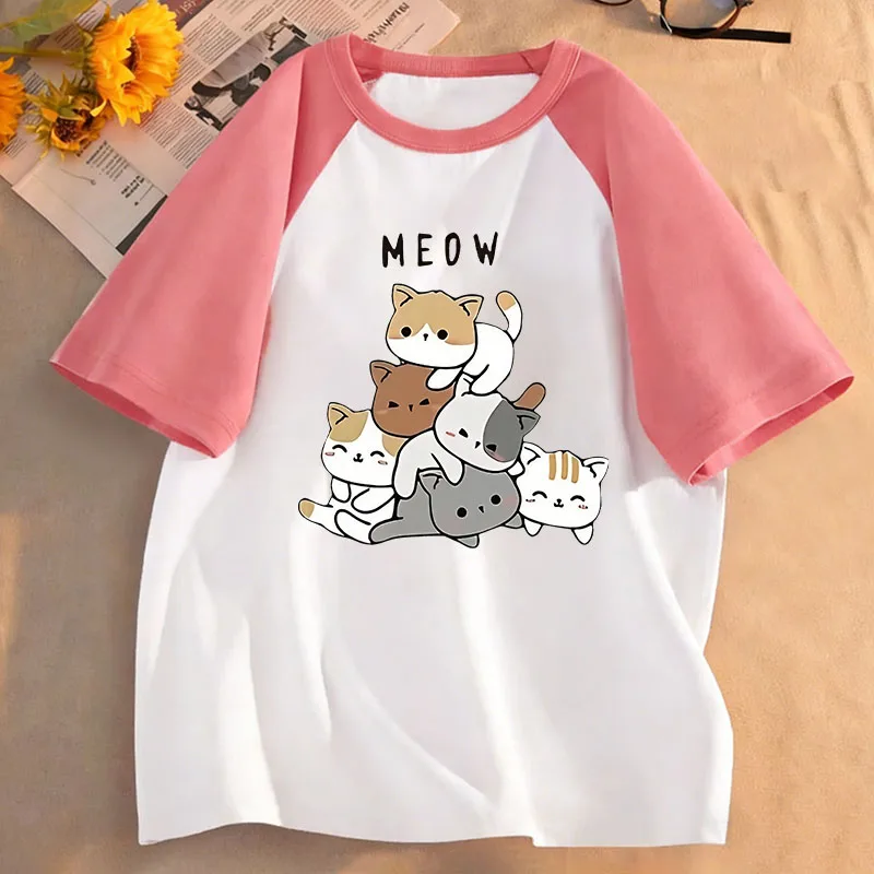 kawaii Meow Cat Playful Design T Shirts Manga Kids Children's T-shirt Boys Girls Summer Spring Casual Top Tee
kawaii Meow Cat Playful Design T Shirts Manga Kids Children's T-shirt Boys Girls Summer Spring Casual Top Tee