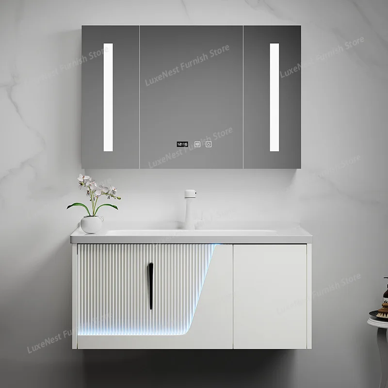 Ergonomic Simple Bathroom Cabinets Mirror Cabinet Ceramic Washbasin Bathroom Vanity Cabinets Regale Gabinete Trendy Furniture
Ergonomic Simple Bathroom Cabinets Mirror Cabinet Ceramic Washbasin Bathroom Vanity Cabinets Regale Gabinete Trendy Furniture