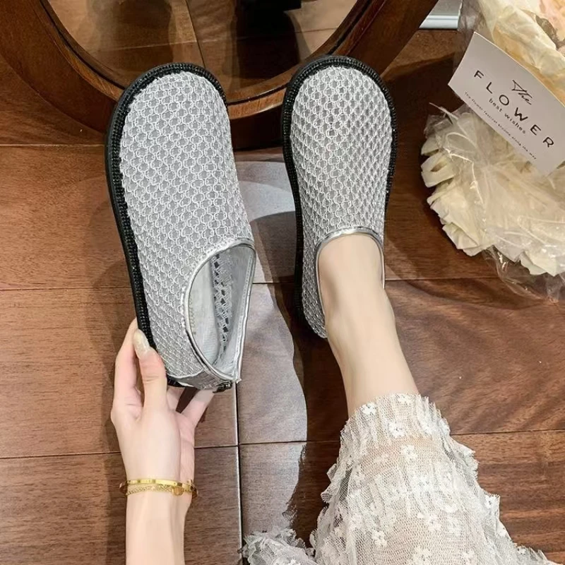 Woman's Summer New Flat Sole Mesh Casual Shoes Soft Sole Non Slip Lightweight Slip On Cave Shoes Round Toe Hollow Out Sandals
Woman's Summer New Flat Sole Mesh Casual Shoes Soft Sole Non Slip Lightweight Slip On Cave Shoes Round Toe Hollow Out Sandals