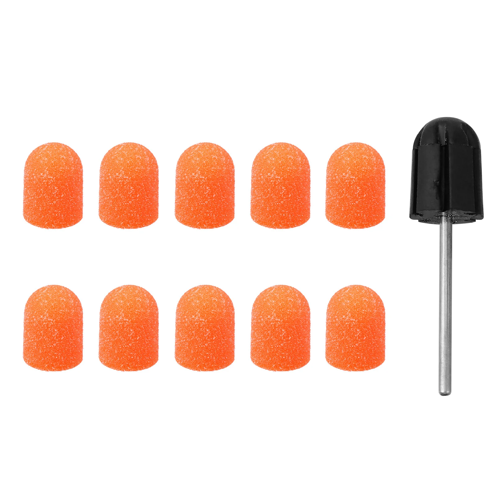 10 Pcs Nail Drill Bits Grinder Sand Cap Tools for Polishing Electric Orange Plastic
10 Pcs Nail Drill Bits Grinder Sand Cap Tools for Polishing Electric Orange Plastic