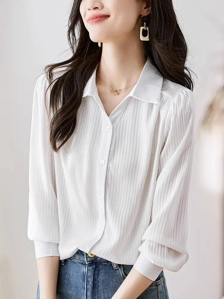 Polo Collar Professional Women's Shirt New Autumn Style Slim-fitting Long-sleeved Top Fashionable and Versatile
Polo Collar Professional Women's Shirt New Autumn Style Slim-fitting Long-sleeved Top Fashionable and Versatile