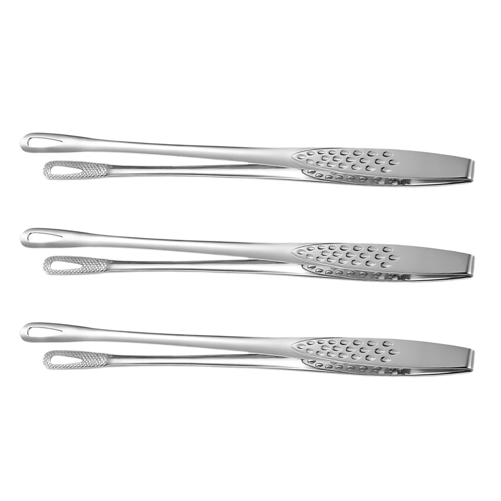 3pcs Stainless Steel Food Tongs Kitchen Cooking Clamps Barbecue Steaks Salad Clips Bakery Ice Tools Silver Small Size for Foods
3pcs Stainless Steel Food Tongs Kitchen Cooking Clamps Barbecue Steaks Salad Clips Bakery Ice Tools Silver Small Size for Foods
