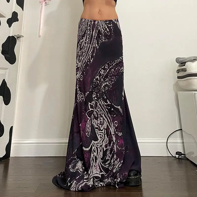 Refreshing Summer Retro Printed Half length Skirt New Low Waist Look Slim Chinese style Meat Covering Spicy Girl Long Skirt Ins
Refreshing Summer Retro Printed Half length Skirt New Low Waist Look Slim Chinese style Meat Covering Spicy Girl Long Skirt Ins