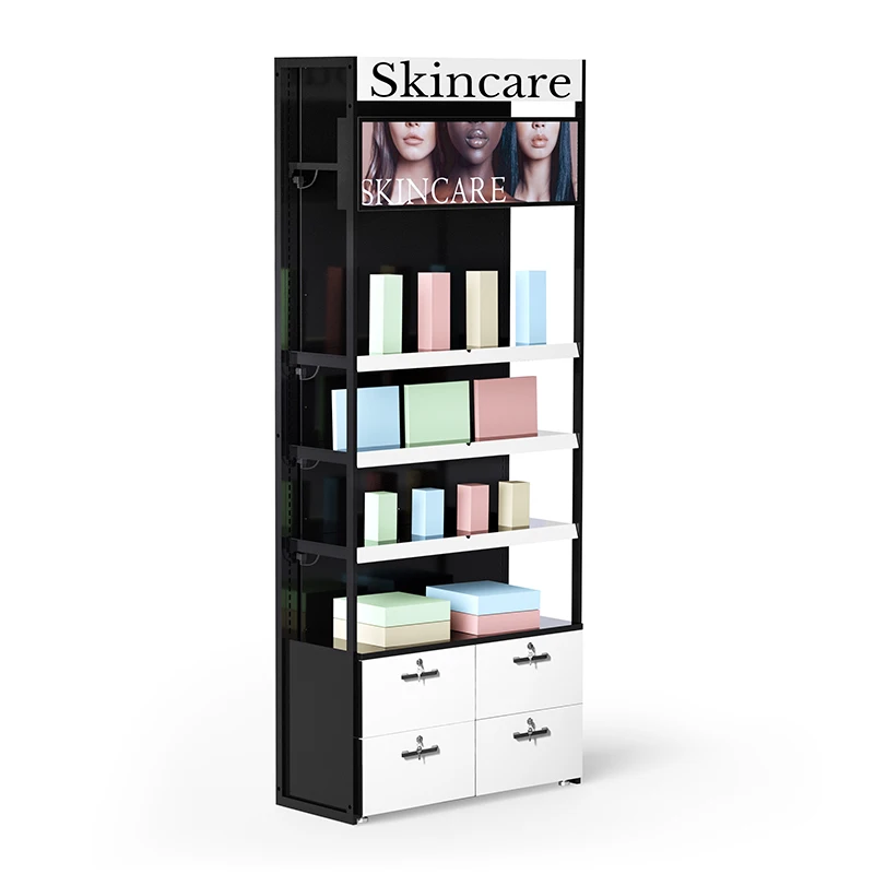 Customized LED Lighting Acrylic Cosmetics Display Racks Metal Beauty Shop Skincare Cabinet With Makeup Stand Shelves
Customized LED Lighting Acrylic Cosmetics Display Racks Metal Beauty Shop Skincare Cabinet With Makeup Stand Shelves