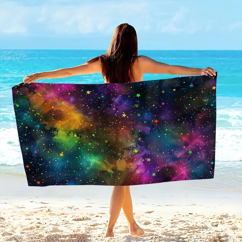 Пляжное полотенце Galaxy (1 шт.) - дизайн «Звездное небо», мягкое из микрофибры, увеличенного размера, для плавания, путешествий, кемпинга - унисекс
Пляжное полотенце Galaxy (1 шт.) - дизайн «Звездное небо», мягкое из микрофибры, увеличенного размера, для плавания, путешествий, кемпинга - унисекс