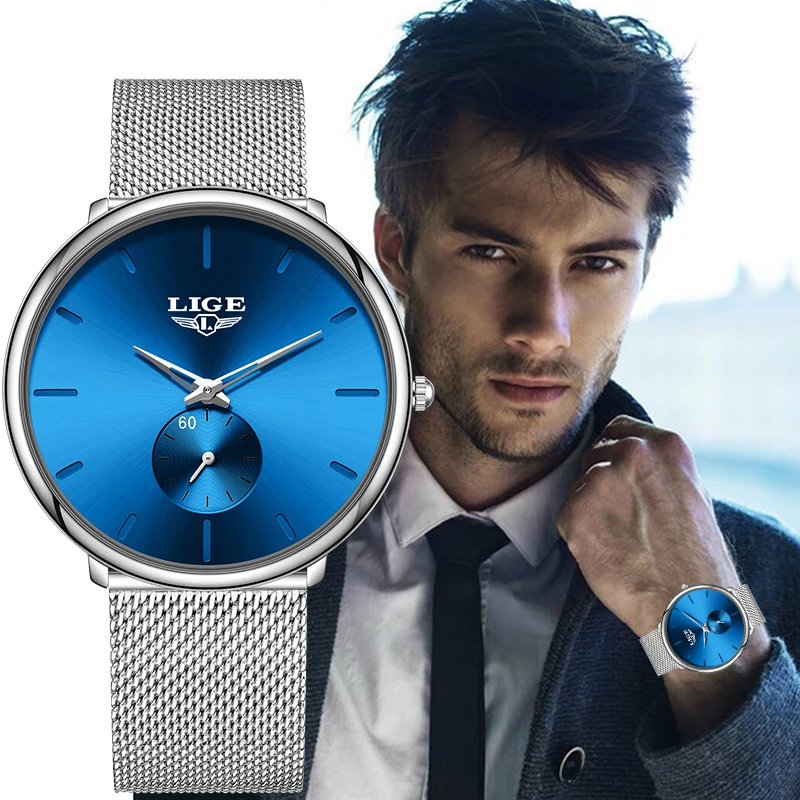LIGE Original Design Quartz Man Watch Classic Fashion Luxury Simple Dial Stylish Steel Mesh Strap Clocks Waterproof Watches Male
LIGE Original Design Quartz Man Watch Classic Fashion Luxury Simple Dial Stylish Steel Mesh Strap Clocks Waterproof Watches Male