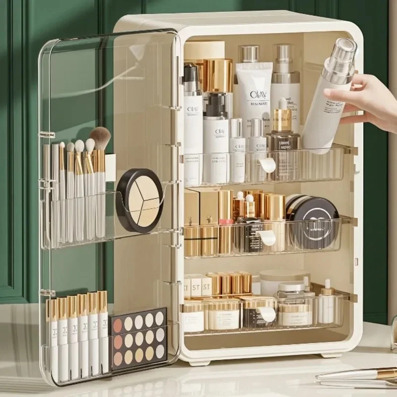 Large Clear Makeup Organizer With Dustproof Design Cosmetic Storage Box For Lipstick Skincare Bathroom Vanity Desktop Organizer
Large Clear Makeup Organizer With Dustproof Design Cosmetic Storage Box For Lipstick Skincare Bathroom Vanity Desktop Organizer